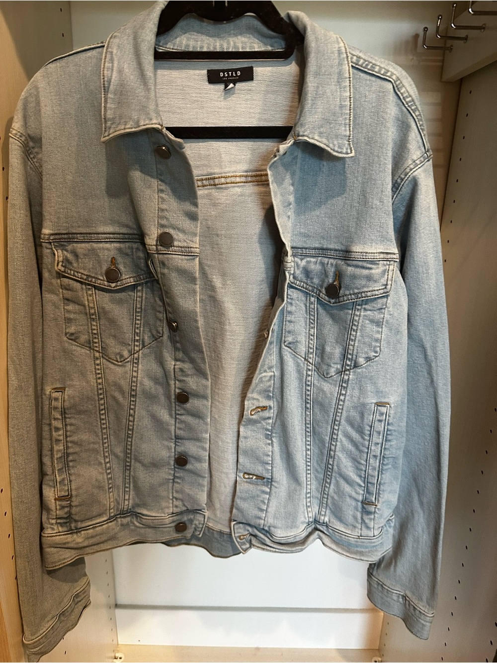 DSTLD Pale Blue Denim Oversized Trucker Jacket